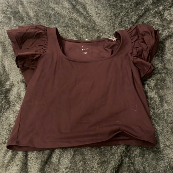 brown off shoulder blouse - Picture 1 of 1